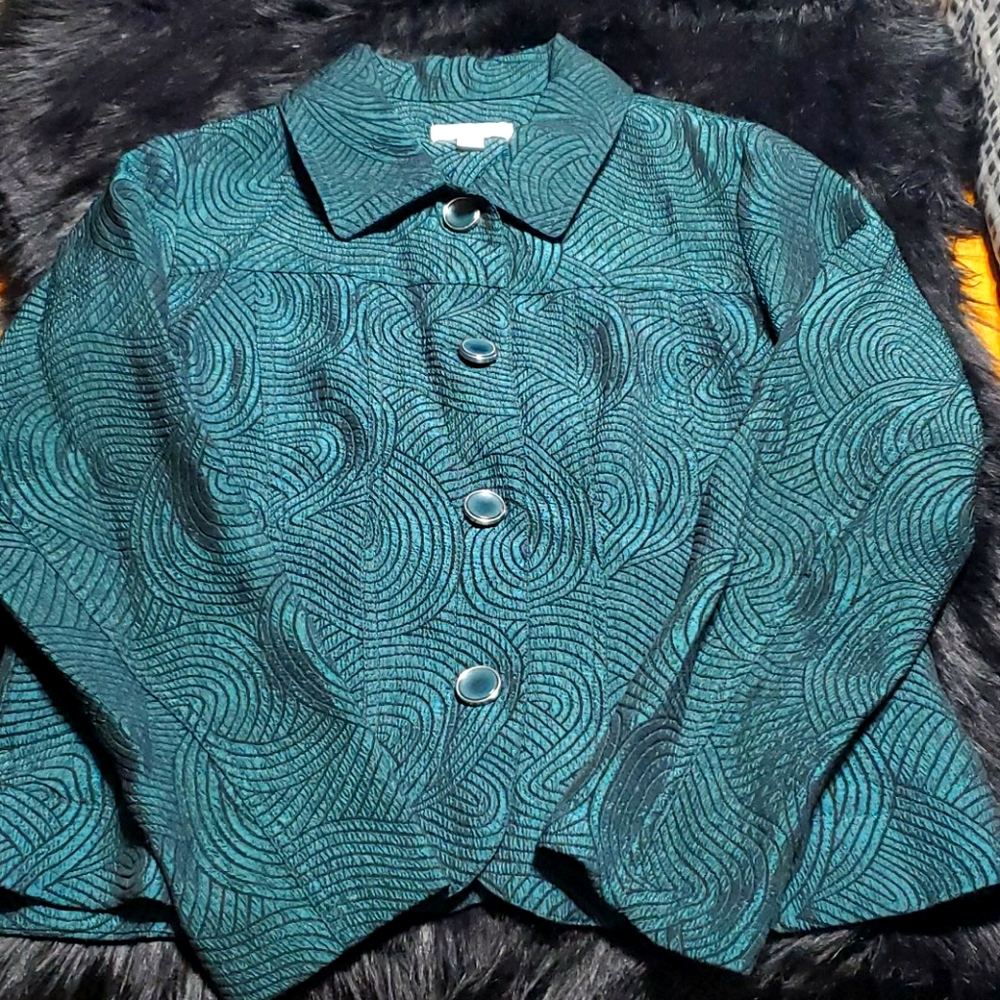 Turquoise blazer - Picture 2 of 3
